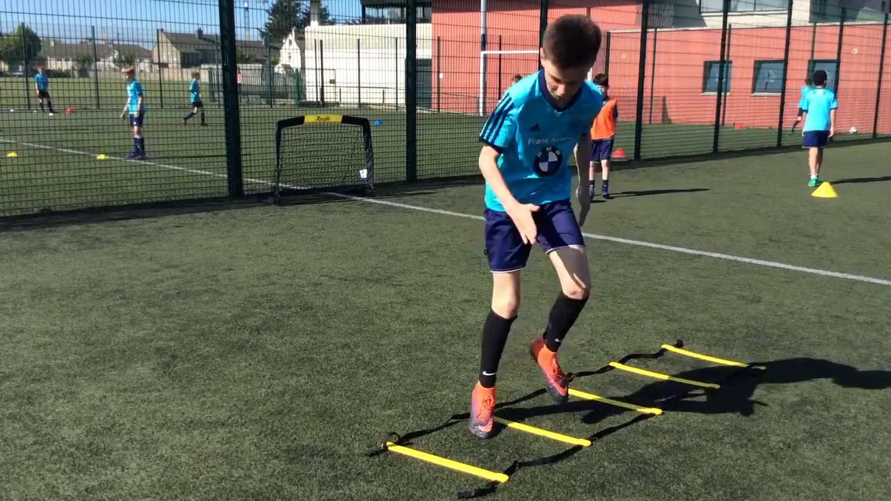 Basic Speed Drills Using Ladders CNS Soccer Coaching Academy YouTube
