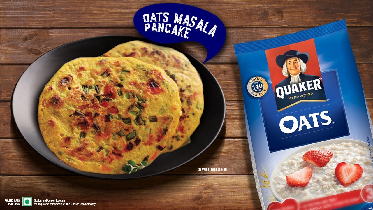 Oat Pancake Recipe Masala Oats Pancakes Quaker Oats YouTube