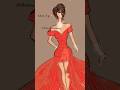 Glow Up✨#fashionillustration #redgown #reddress #procreate #couture #drawingshorts #fashiondesign