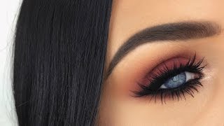 Matte Red Grungy Holiday Glam | Makeup Tutorial