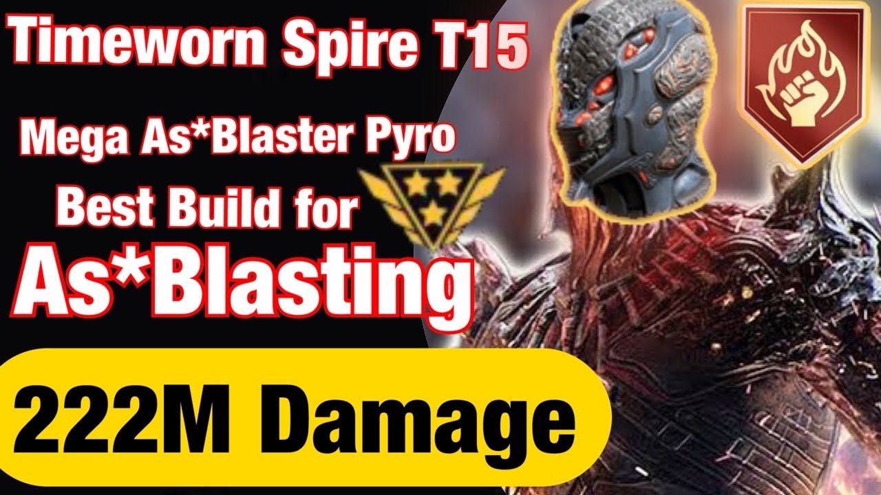 Outriders Gold T15 Blast As* With this best Pyro As*Blaster Build