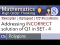Maths 8 HOT | Polygons | Address ERROR in Q1 solution of Set 4