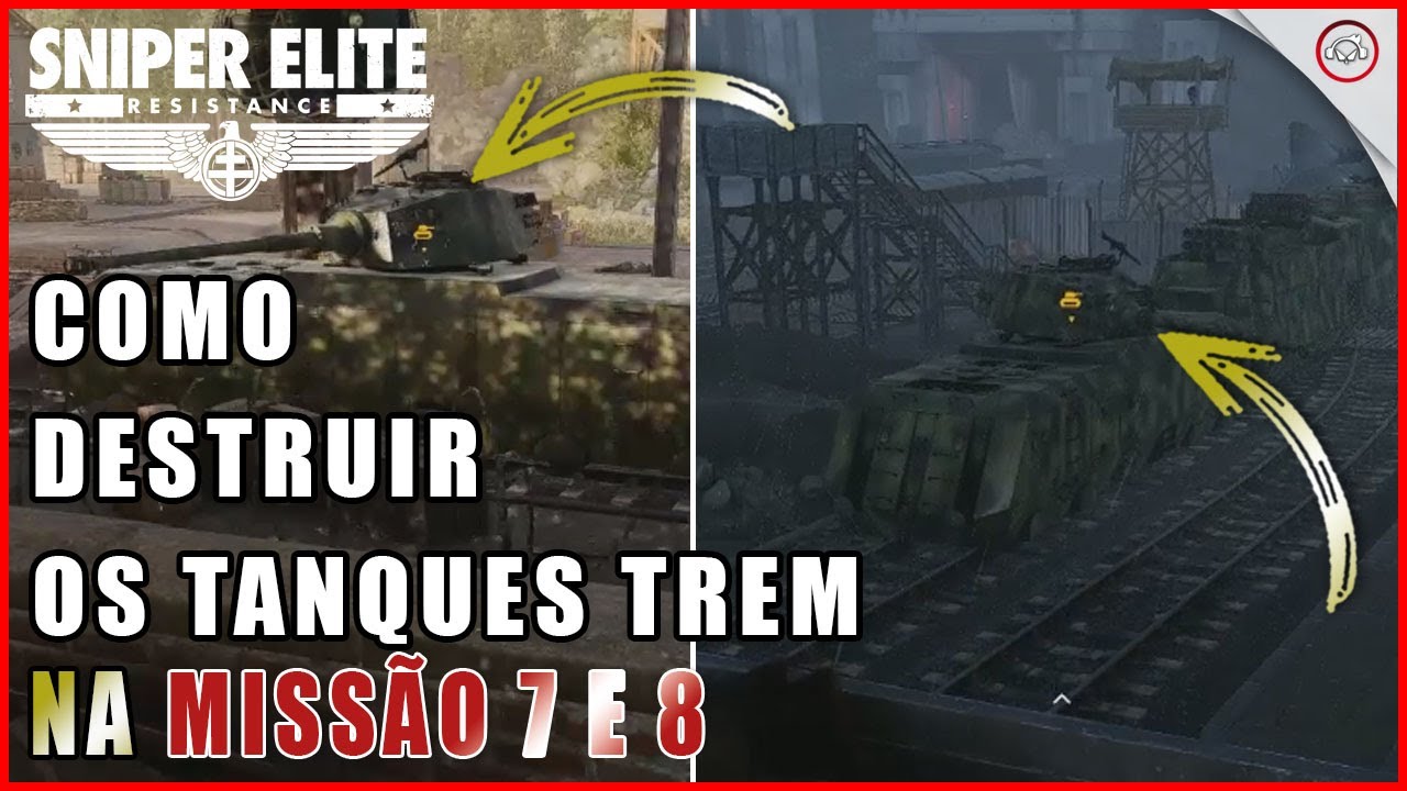 Miniatura do vídeo SNIPER Elite: Resistance, Como destruir os tanques no trem / locomotiva nas missões 7 e 8