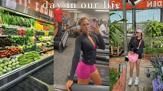 day in our life vlog... blood work, workout, grocery haul, plant shopping