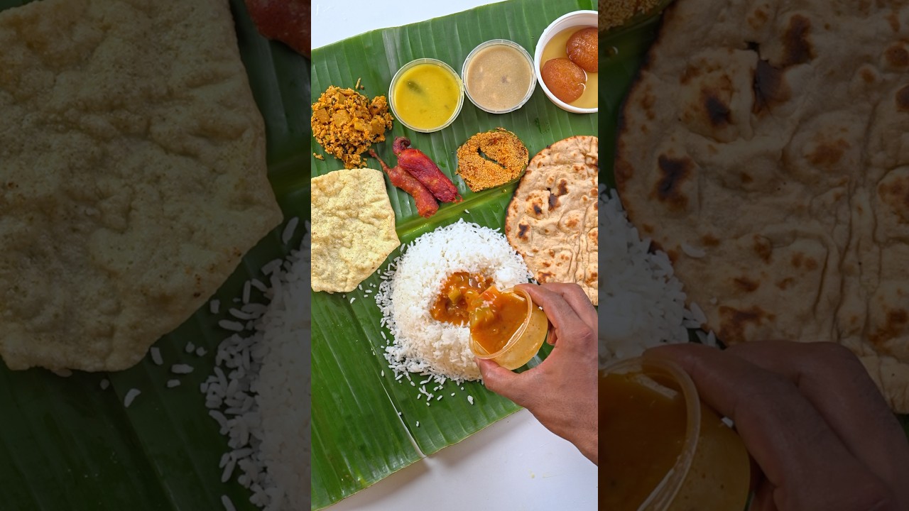 South Indian Veg Thali  ASMR #Ad #AlkaSeltzer #AcidityRelief #Probiotic #GutHealth
