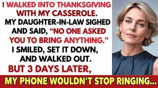 Information I Walked Into Thanksgiving Carrying My Casserole. My Daughter-In-Law Sighed And Said... Guide