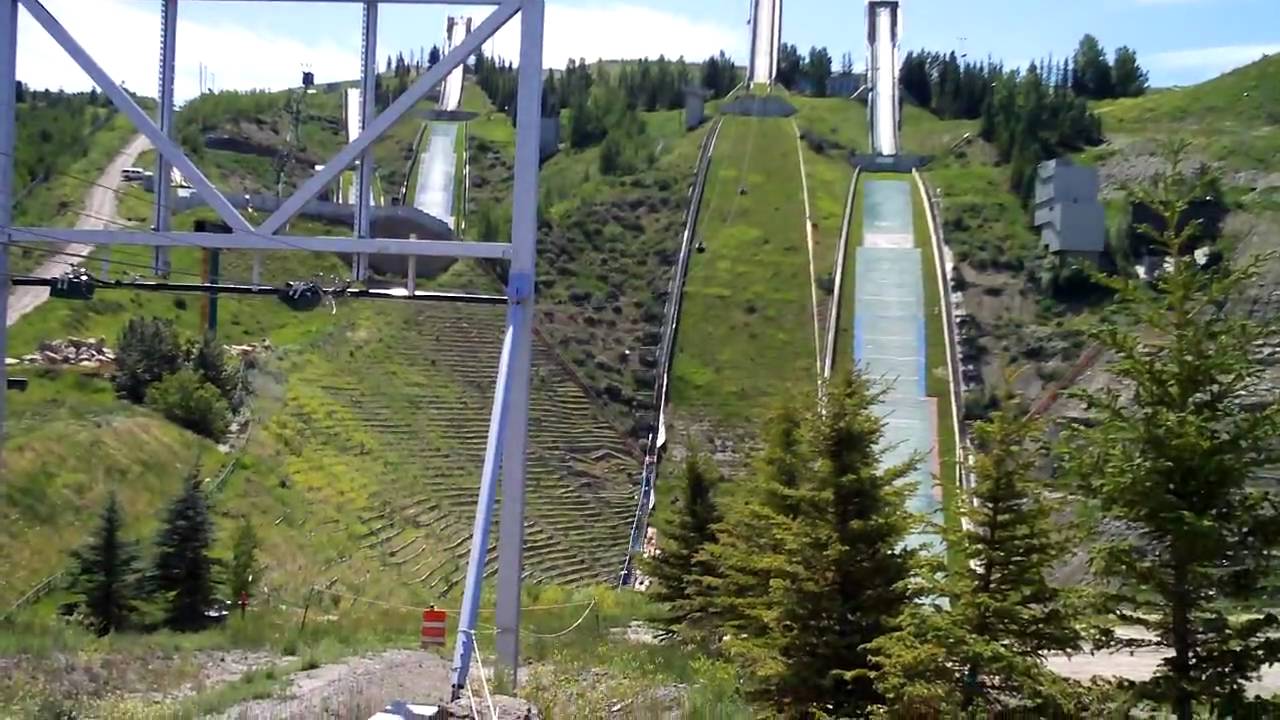 Calgary Olympic Park, Zip line 1 YouTube