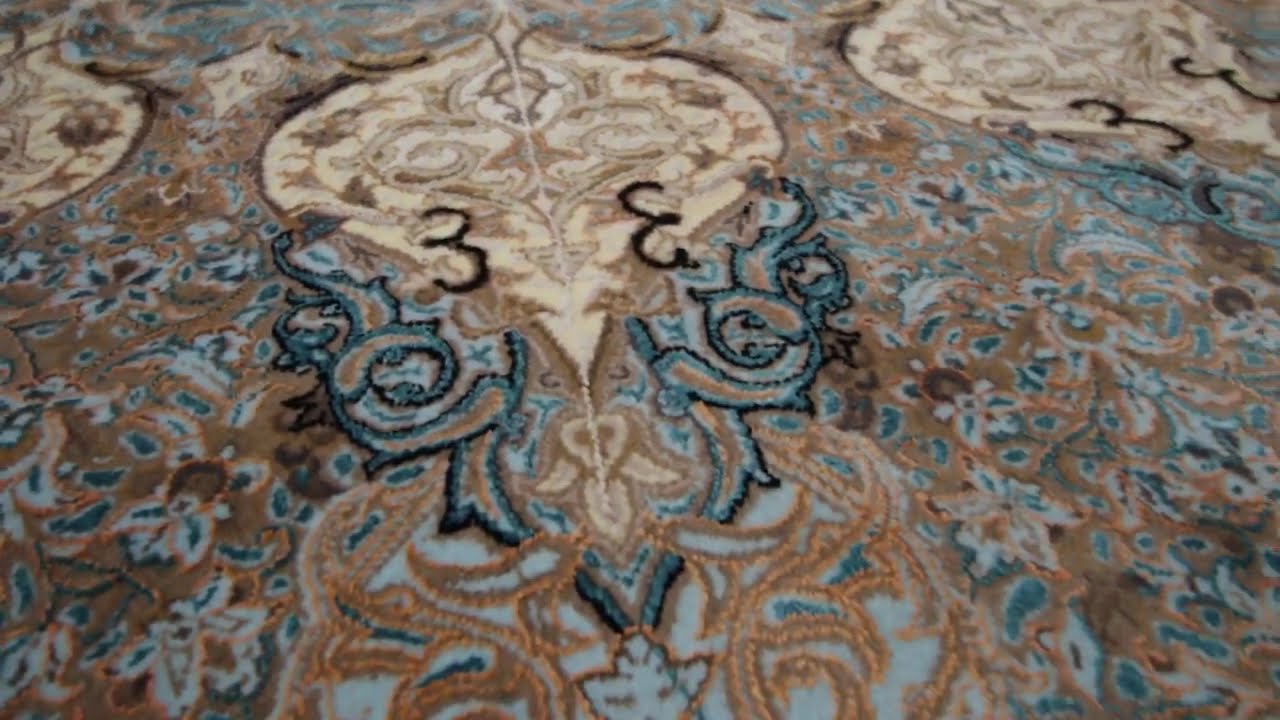 Rug & Kilim’s Modern Classics Square Rug, Intricate Floral Medallion “Shadzi” - 34543