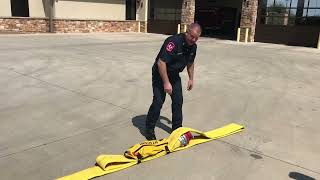 Dry wrapping a hydrant/LDH loading the end