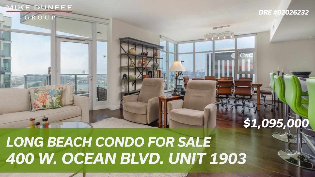 Long Beach Condo for Sale at 400 W. Ocean Blvd. Unit 1903 YouTube