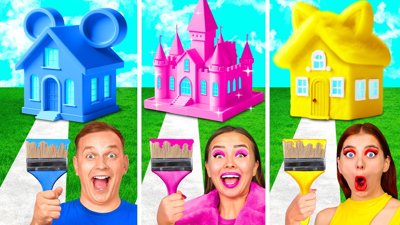 Домики Одного Цвета Челлендж | Смешные Cитуации от Fun Challenge