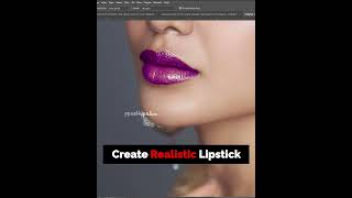 #shorts |  Create a realistic Lipstick in 1 Minute | photoshop Tutorial screenshot 4