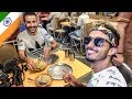 تجربة الأكل الهندي في مطعم شعبي رخيص بالهند 