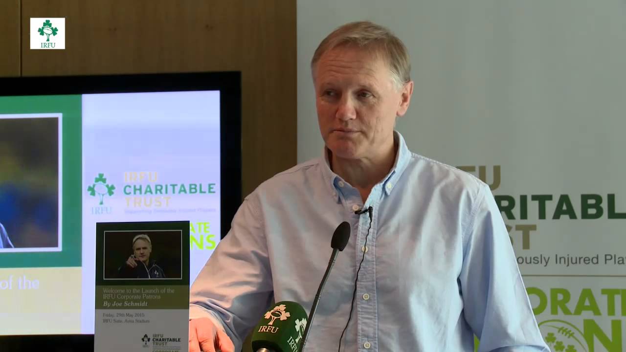 irish rugby squad Irish Rugby TV: Joe Schmidt & John Callaghan On IRFU Charitable Trust's Corporate Patron Scheme