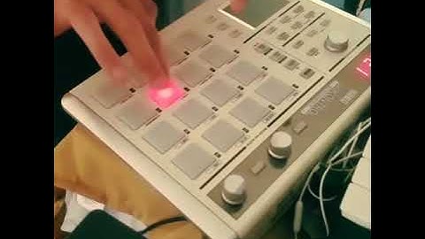 Drum n bass type rhythm with Pure Data synths controlled by padkontrol