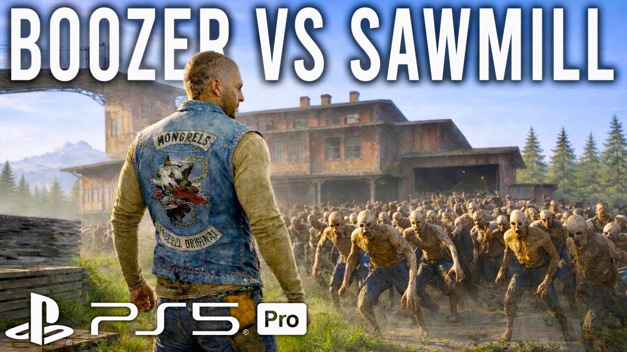 Days Gone Remastered Boozer vs Sawmill Horde | Horde Assault Gameplay | PS5 Pro 4K Zombie Survival