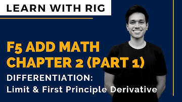 [ADD MATHS] Form 5 Chapter 2 - Differentiation Part 1 (Limit & First Principle) | KSSM