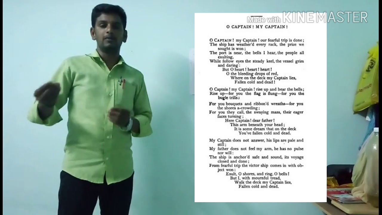 O CAPTAIN ! MY CAPTAIN ! - YouTube