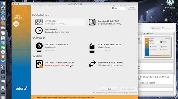 VM12 Fedora Server install on VirtualBox part 01
