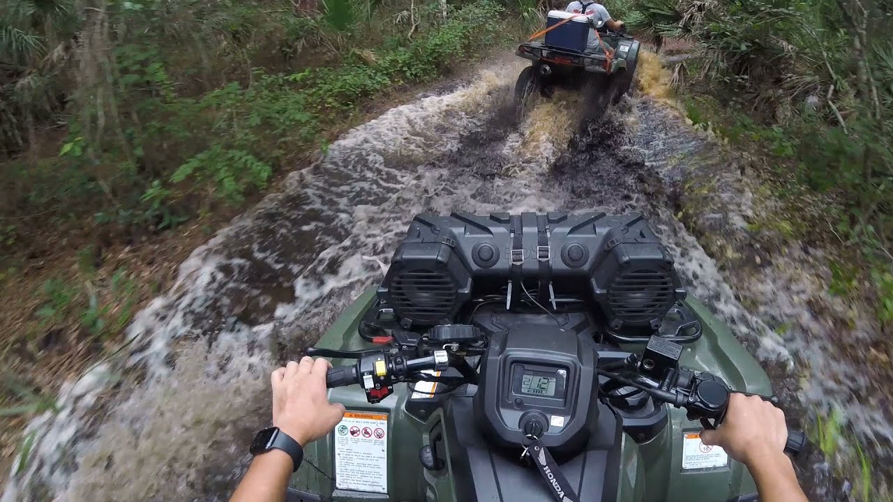 Stock Honda rancher goes deep