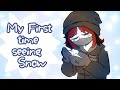 My experience seeing snow for the first time story time  speedpaint