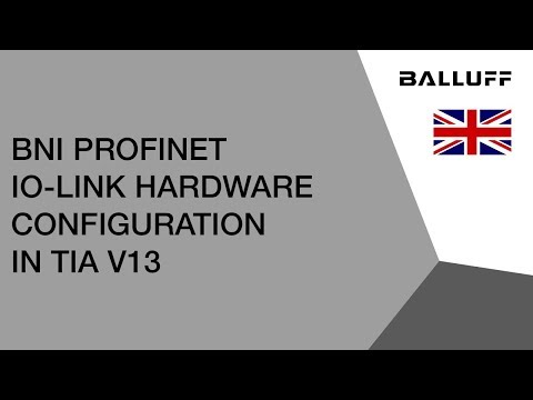 BNI Profinet IO-Link Hardware Configuration in TIA V13