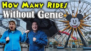 Disney California Adventure | Challenge Without Genie Plus | How Many Attractions Can We Ride?