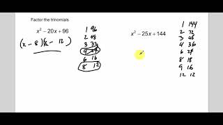 49 factoring x2 bx c