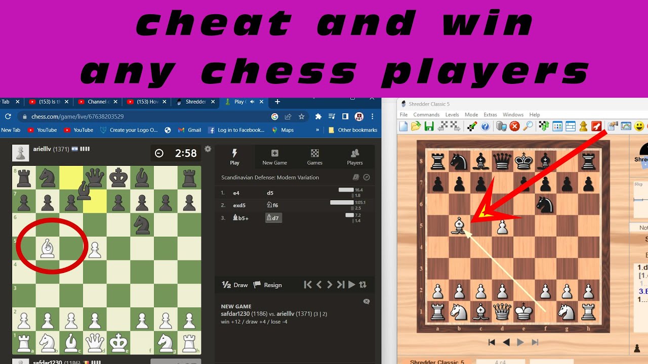 how to cheat the chess and win very easy