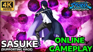 NEW Sasuke (Supporting Kage) GAMEPLAY! ONLINE Matches!  [4K 60fps] Naruto Storm Connections