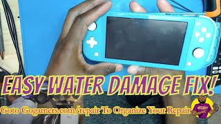 Исправить повреждение Nintendo Switch Lite от воды и жидкости ЛЕГКИЙ ремонт (быстрый метод)