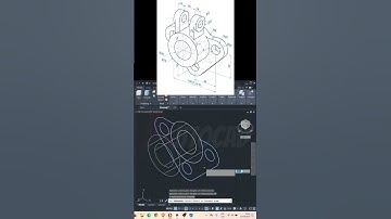 Pieza en Autocad 3D. Sígueme si necesitas ayuda #autocad #autocad2d #autocad3d #mexico #colombia