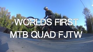 WORLDS FIRST MTB (4x) quad footjam tailwhip by Kaimo Paas 2014