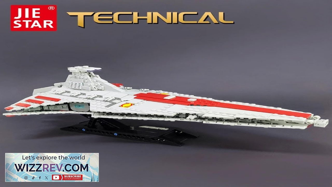 67106 JIESTAR высокотехнологичный Moc Venator Attack Cruiser Fighter Destroyer Brick Техническая ...