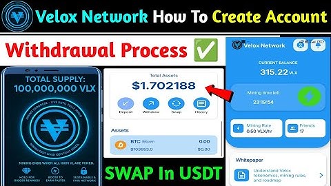 ⚧️Velox Network Airdrop How To Use | Velox Network Create Account | Velox Network Withdrawal Process