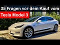 35 Fragen vor dem Kauf des Tesla Model 3