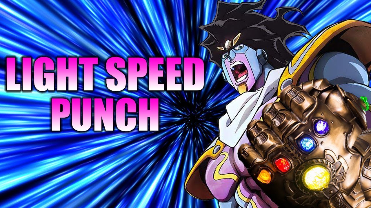 Star Platinum's Light Speed Punch! 