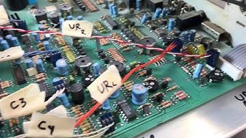 Drake R8 bad capacitor replacement... audio circuit