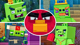 Minecraft But It's Angry Birds