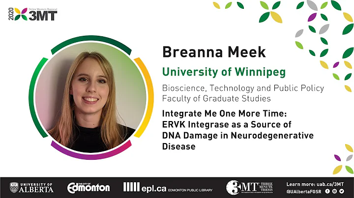 Western Regionals 3MT 2020: Breanna Meek (University of Winnipeg)