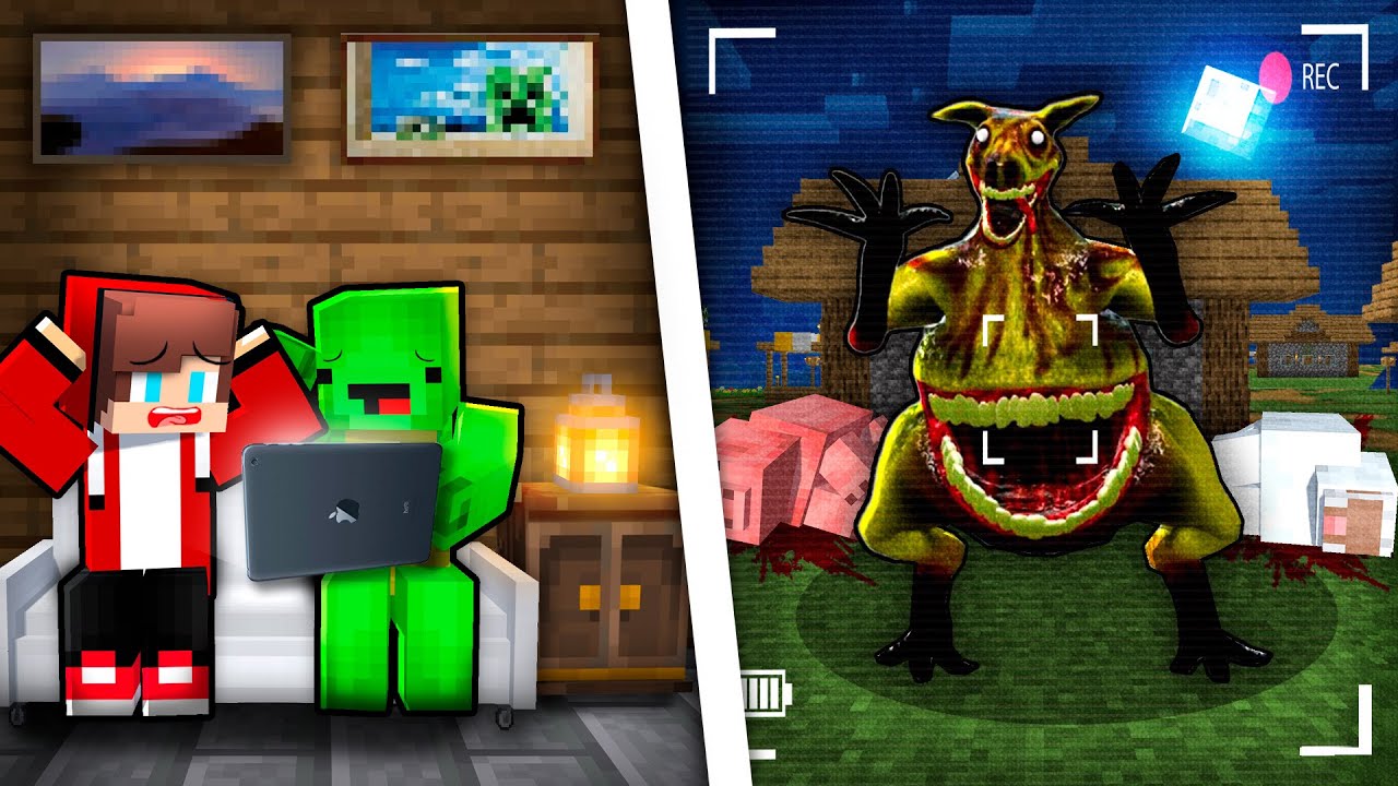 Mikey & JJ Got Mutant Kangaroo on a Hidden Camera at 3:00 AM in Minecraft (Maizen)