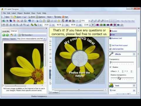 how to create cd dvd label with cd label designer youtube how to create cd labels