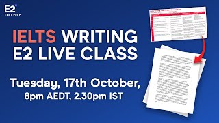 FREE IELTS LIVE CLASS - IELTS Writing Task 2 Essay Secrets with Anna! Update