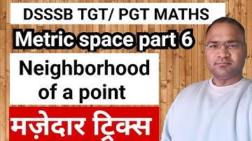Neighborhood of a point in metric space l neighborhood of a point in real analysis | topology | #tgt