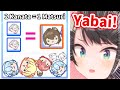 Subaru keep crossing the line while playing Hololive Suika Game【Hololive/Eng sub】