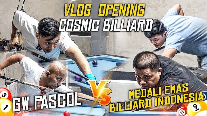 PASCOL DTENG KE COSMIC BILLIARD!! LSNG LAWAN MEDALI EMAS INDONESIA! VLOG PEMBUKAAN COSMIC BILLIARD!