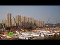 Vean la construcción a cámara rápida de dos hospitales en Wuhan