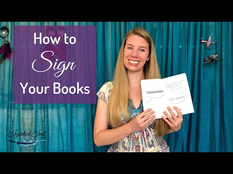 Video: How To Sign A Book