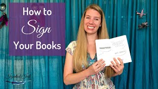 How to Make Your Book Signatures Exciting