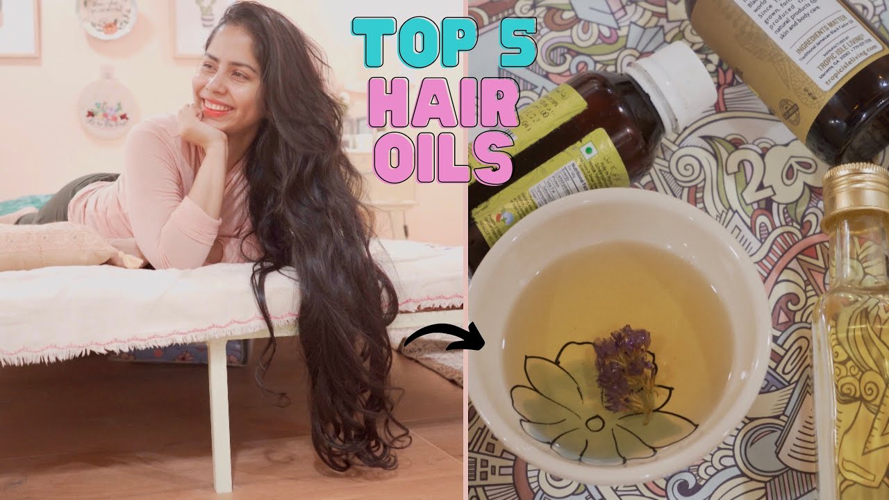 MY TOP 5 HAIR OILS FOR LONG & HEALTHY HAIR 🌻 - YouTube